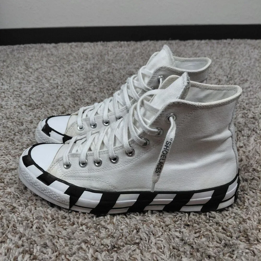Converse Off White Chuck Taylor All-Star Hi Top Sneakers Mens 8 Womens 10